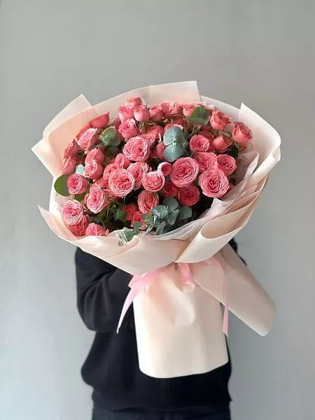 Flower bouquet "Elegant fleur" with peony rose