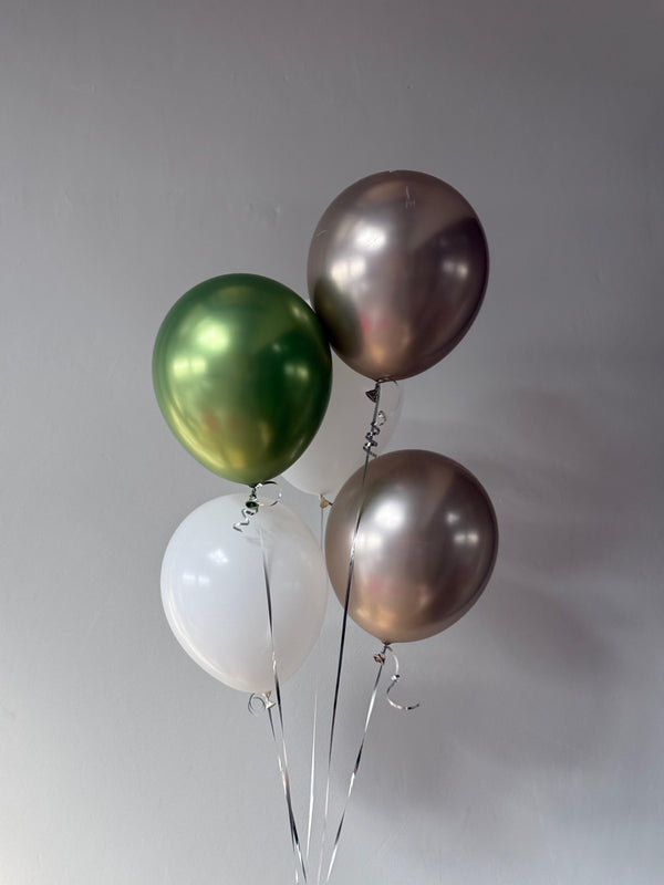 Birthday balloons "Green Eucalyptus" 5 pcs