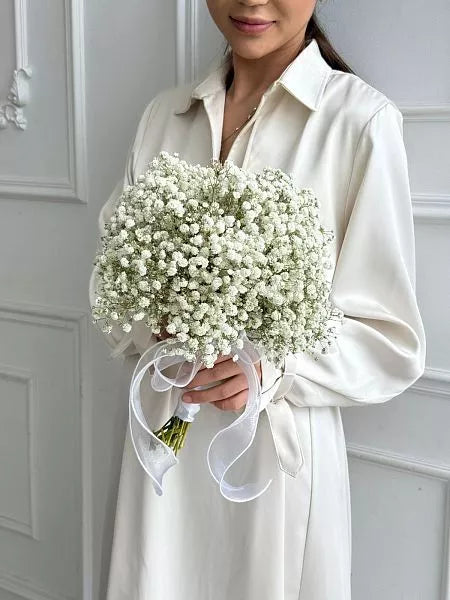 Wedding bouquet "Arya" with gypsophila